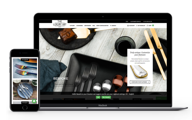 Internationale webshop met custom design Internationale webshop met custom design