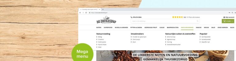 Mega menu op een slimme manier inzetten Mega menu op een slimme manier inzetten
