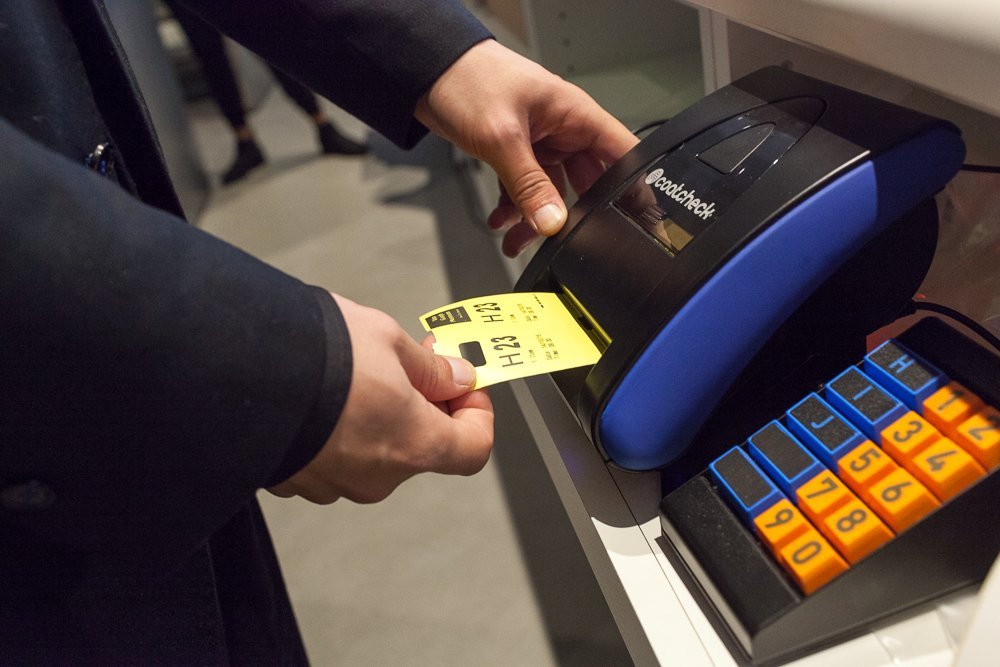 garderobe ticketprinter