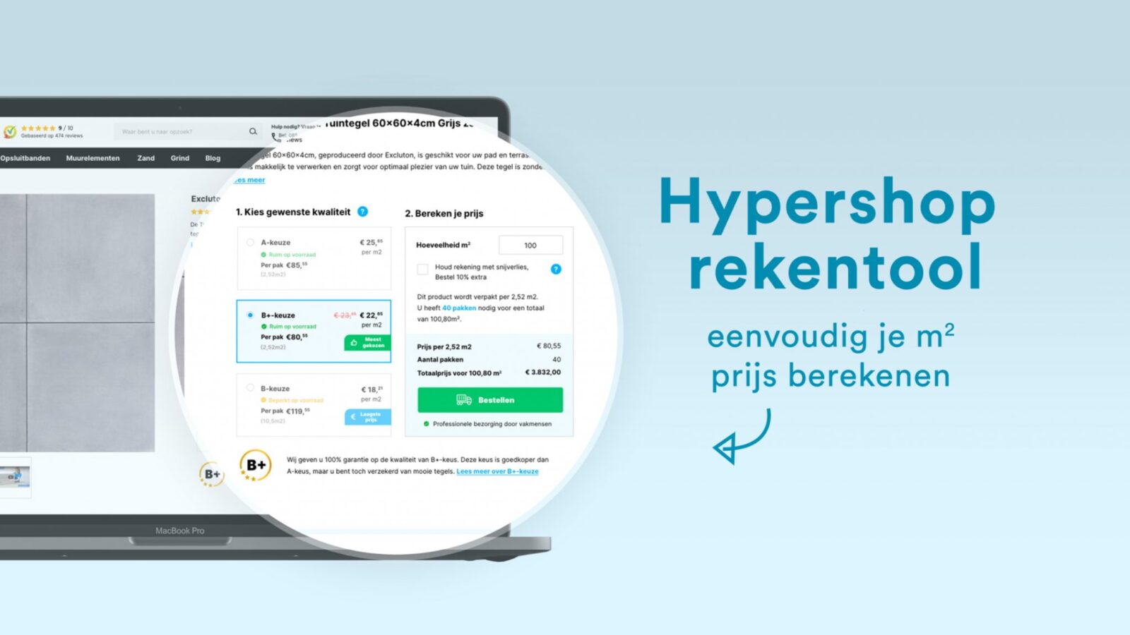 Nusierbestrating met HYPR rekenmodule