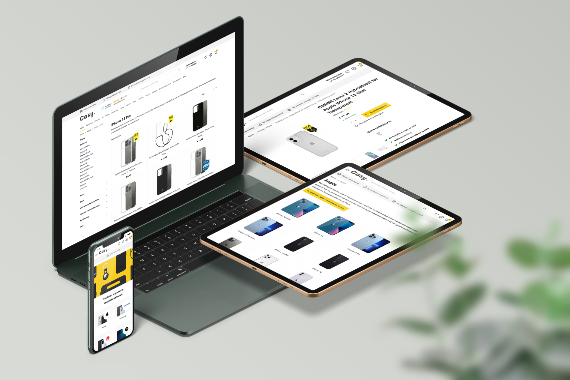 Casy.nl zichtbaar op verschillende devices