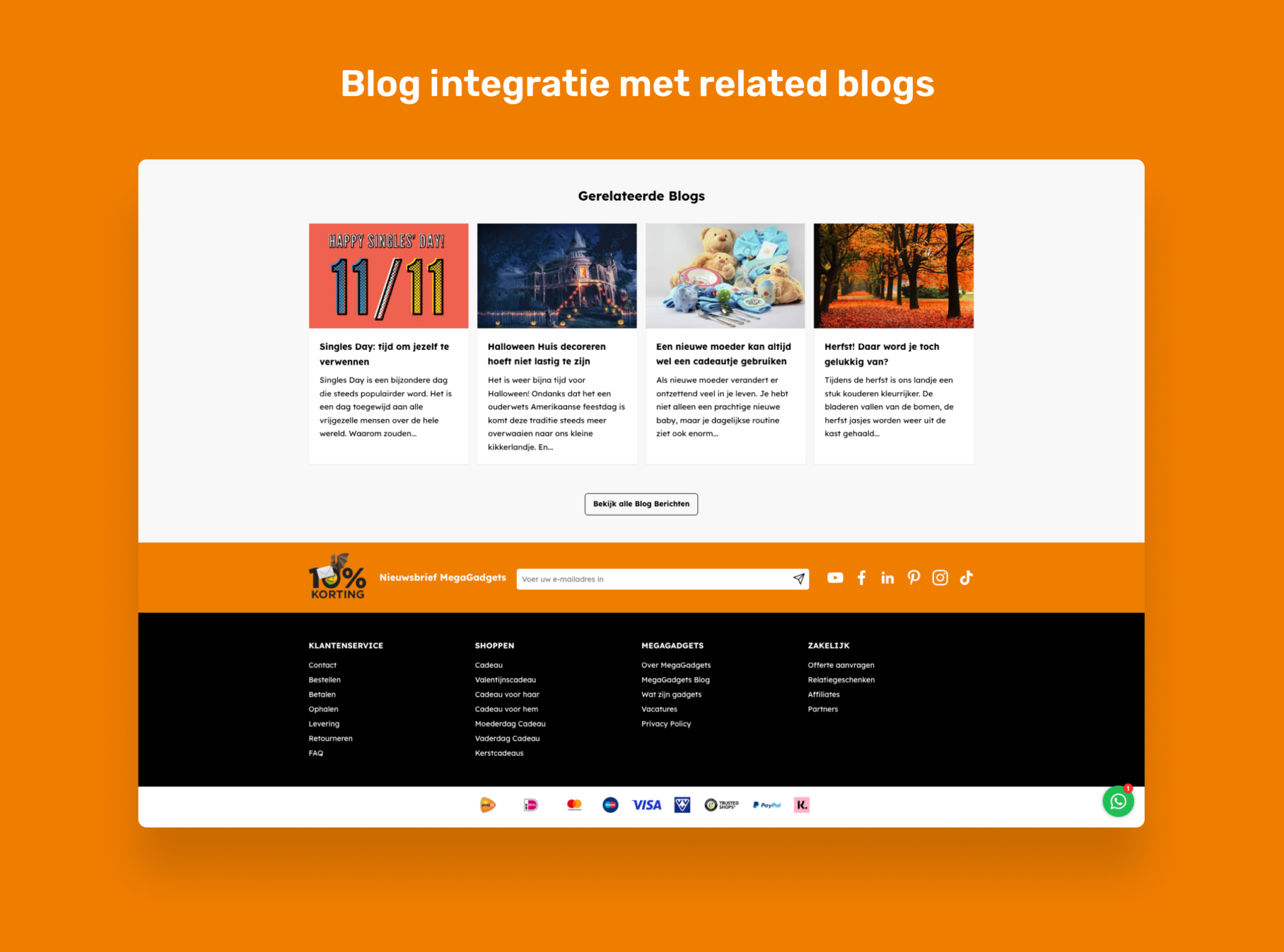 Blog integratie met related blogs